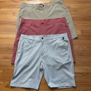 HALSEY SPORT MENS chino golf shorts bundle‎ of 3  size 40